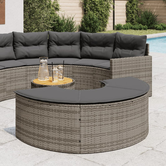 Gartenhocker Mit Kissen Poly Rattan