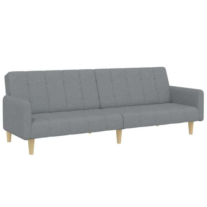 Schlafsofa 2-Sitzer Mit Fußhocker Stoff