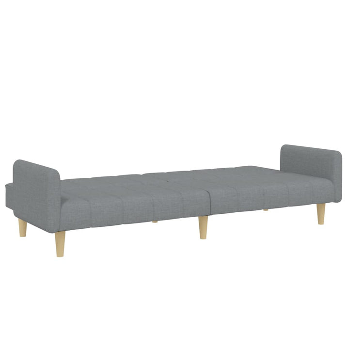 Schlafsofa 2-Sitzer Mit Fußhocker Stoff