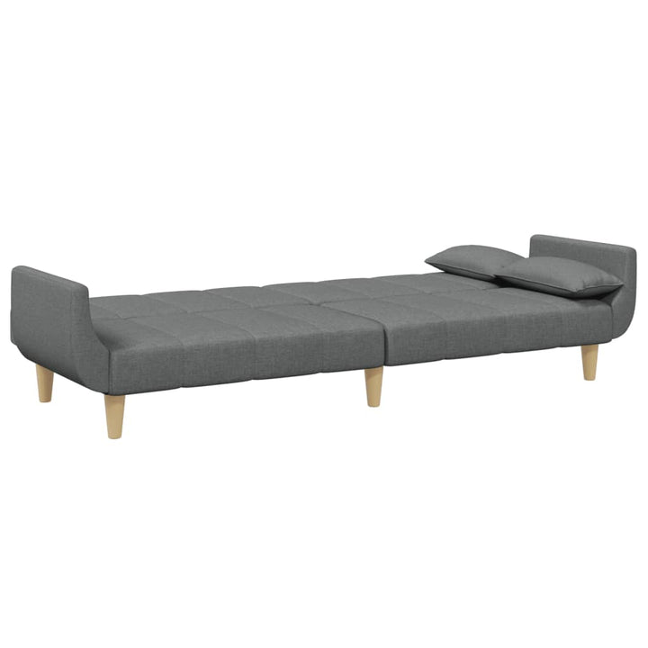 Schlafsofa 2-Sitzer Mit Fußhocker Stoff