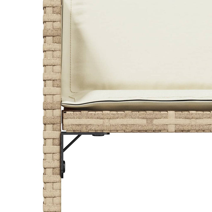 Gartenstühle Mit Kissen 4 Stk. Beige Poly Rattan