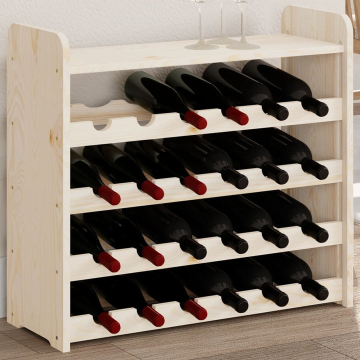 Weinregal 67,5X25X60 Cm Massivholz Kiefer