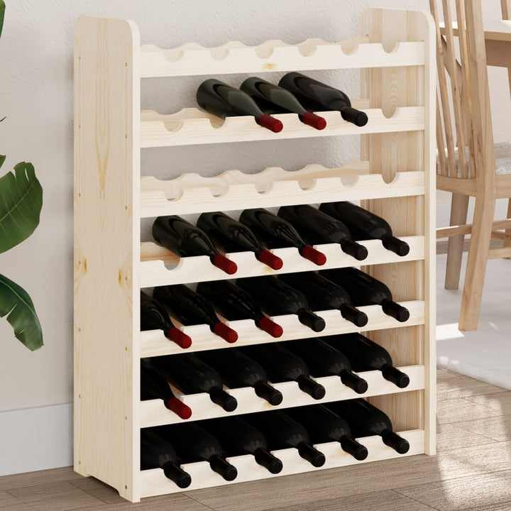 Weinregal 67,5X25X60 Cm Massivholz Kiefer