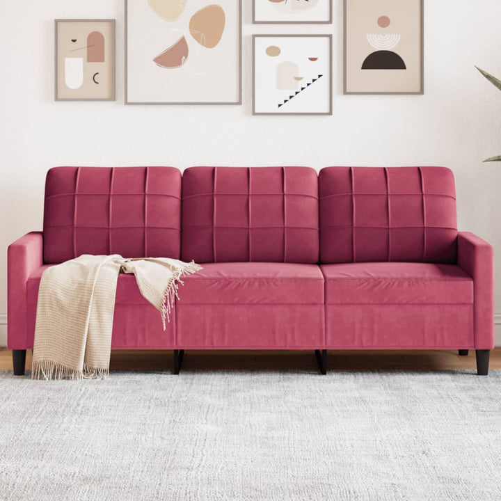 3-Sitzer-Sofa 180 Cm Samt