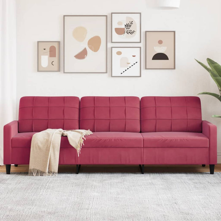 3-Sitzer-Sofa 180 Cm Samt