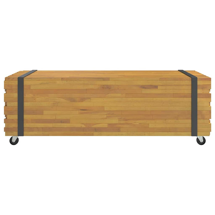 Couchtisch 110X45X35 Cm Massivholz Teak