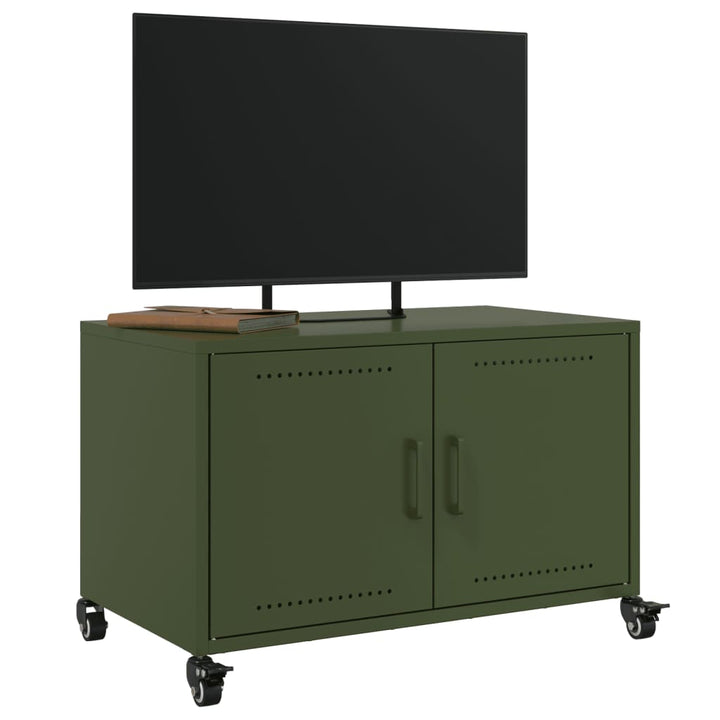 Tv-Schrank Oliv 68X39X43,5 Cm Stahl