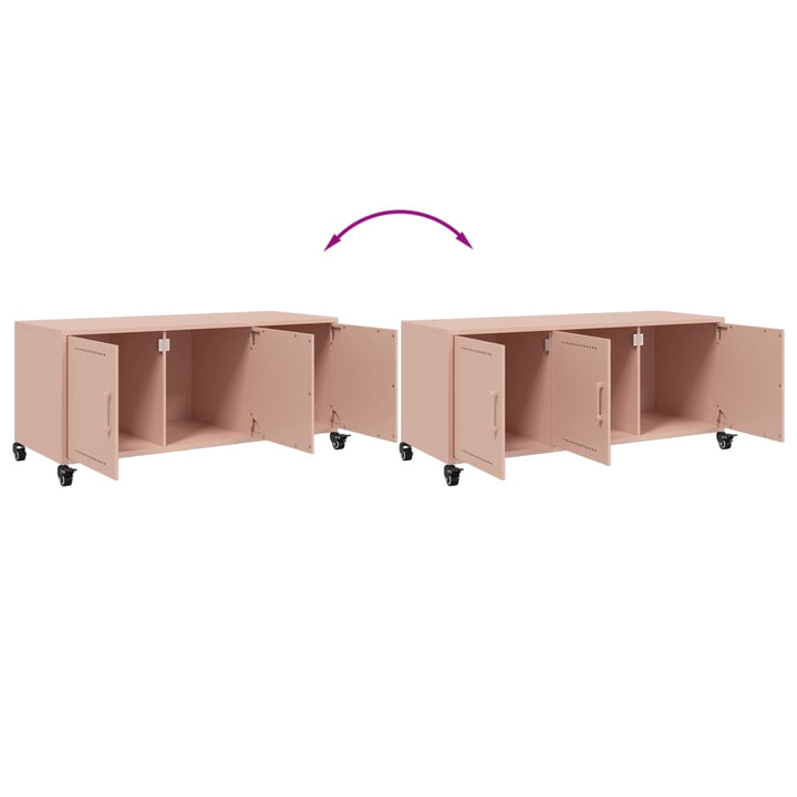 Tv-Schrank 100,5X39X43,5 Cm Kaltgewalzter Stahl