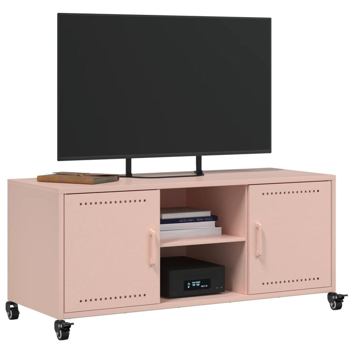 Tv-Schrank 100,5X39X43,5 Cm Kaltgewalzter Stahl