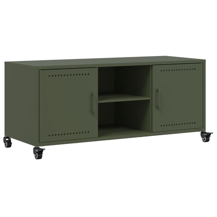 Tv-Schrank Senf 100,5X39X43,5 Cm Kaltgewalzter Stahl