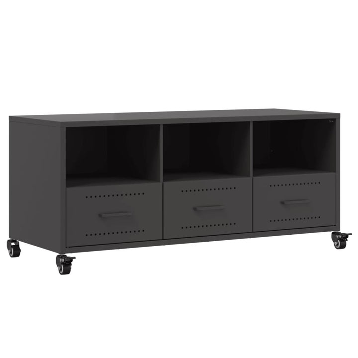 Tv-Schrank 100,5X39X43,5 Cm Kaltgewalzter Stahl