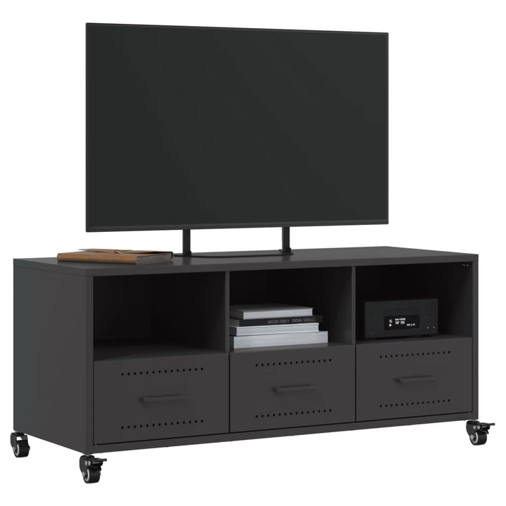 Tv-Schrank 100,5X39X43,5 Cm Kaltgewalzter Stahl