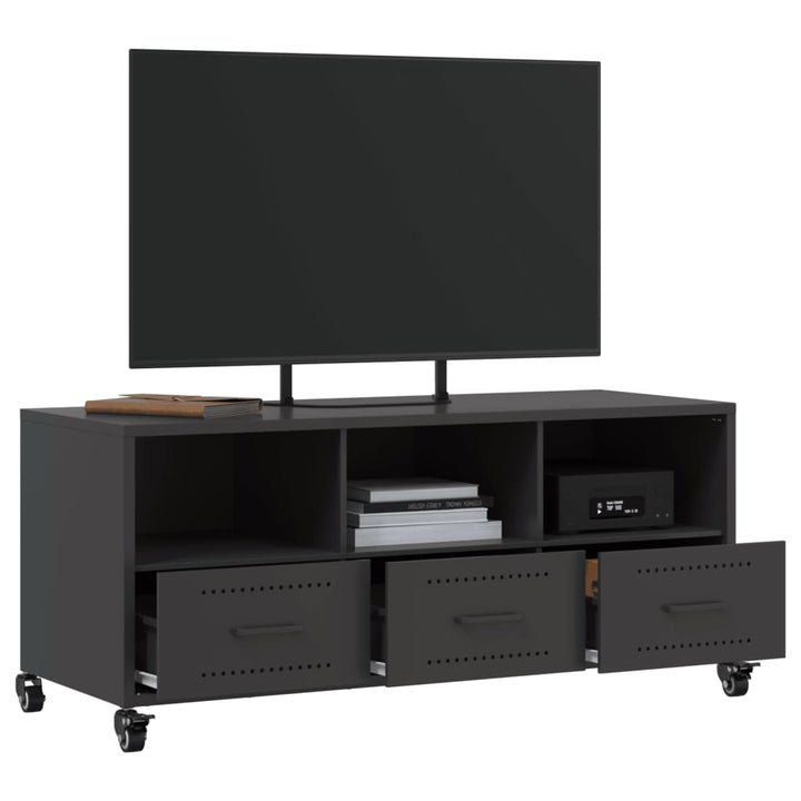 Tv-Schrank 100,5X39X43,5 Cm Kaltgewalzter Stahl