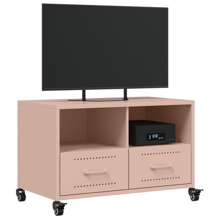 Tv-Schrank 68X39X43,5 Cm Kaltgewalzter Stahl