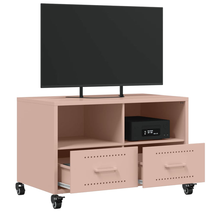 Tv-Schrank 68X39X43,5 Cm Kaltgewalzter Stahl