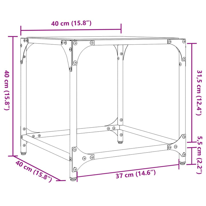 Couchtisch Mit Glasplatte Transparent Stahl