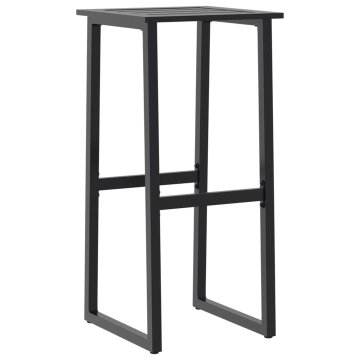 Barhocker 4 Stk. Schwarz 38X38X80 Cm Pulverbeschichteter Stahl