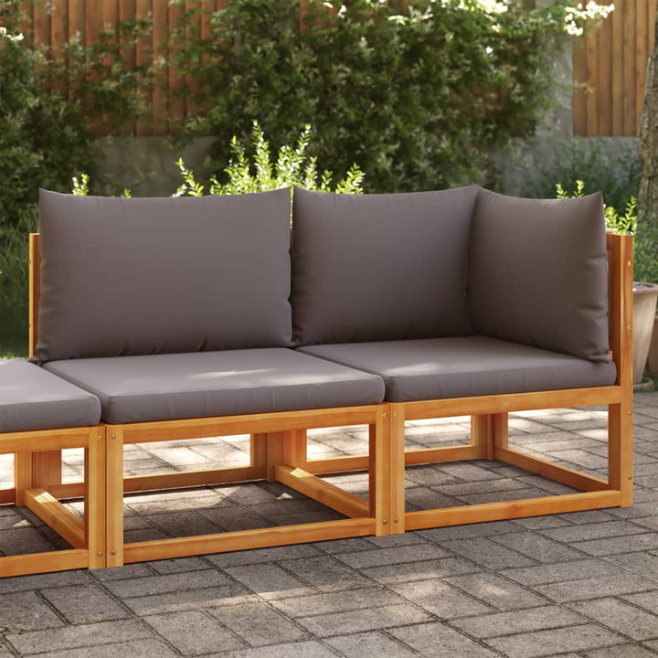 Gartenhocker Mit Kissen 65X65X29 Cm Massivholz Akazie