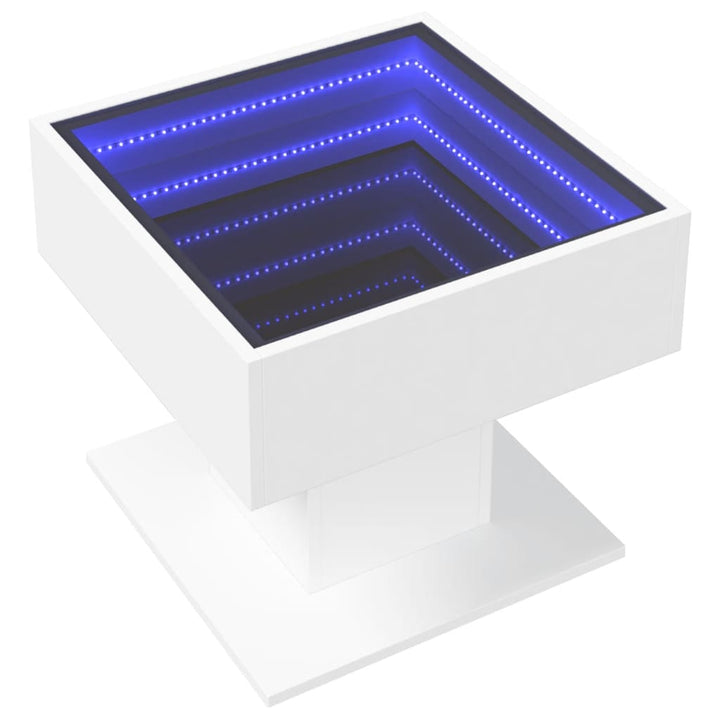 Led-Couchtisch 50X50X45 Cm Holzwerkstoff