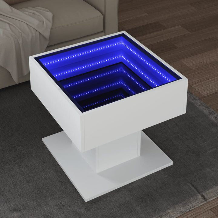 Led-Couchtisch 50X50X45 Cm Holzwerkstoff