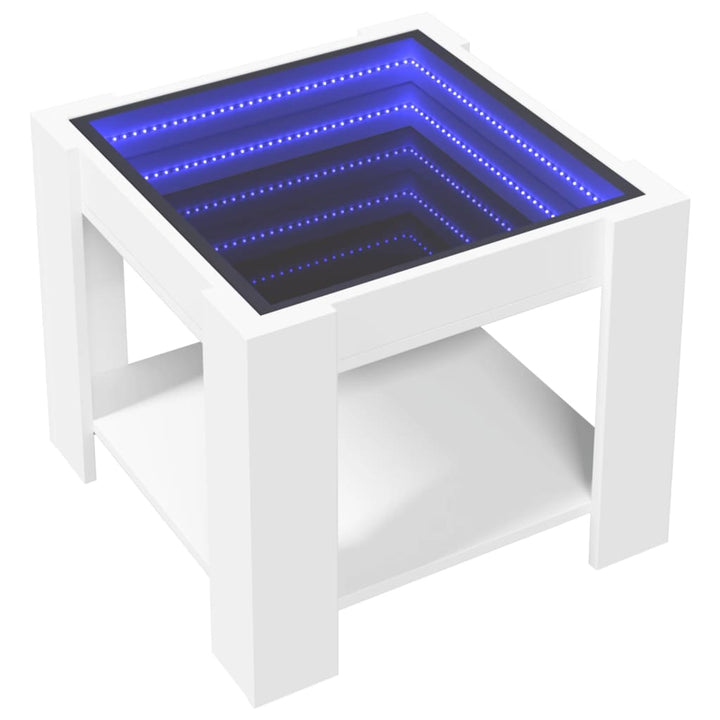 Led-Couchtisch 53X53X45 Cm Holzwerkstoff