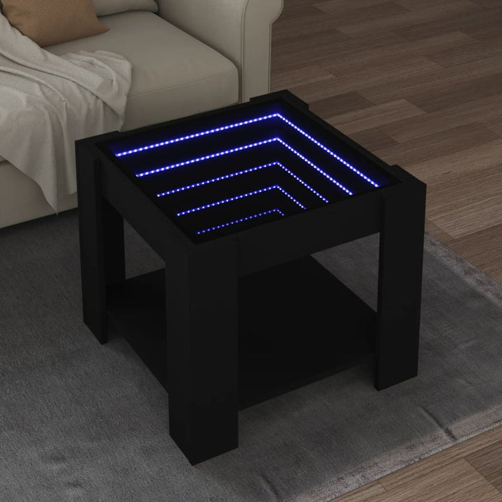 Led-Couchtisch 53X53X45 Cm Holzwerkstoff