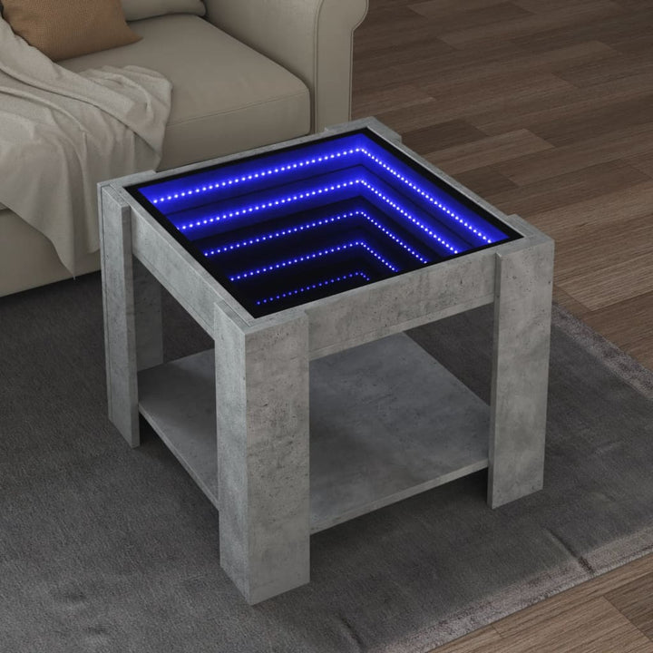 Led-Couchtisch 53X53X45 Cm Holzwerkstoff