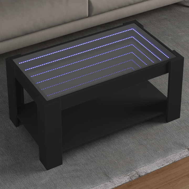 Led-Couchtisch 53X53X45 Cm Holzwerkstoff