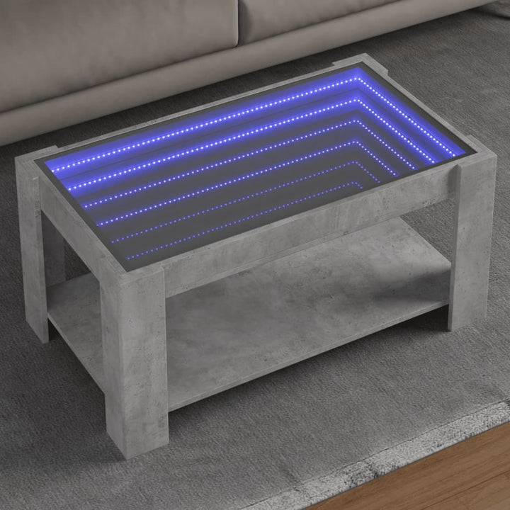 Led-Couchtisch 53X53X45 Cm Holzwerkstoff