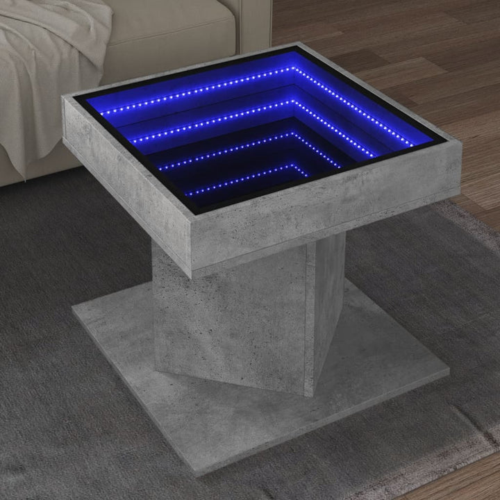 Led-Couchtisch 50X50X45 Cm Holzwerkstoff