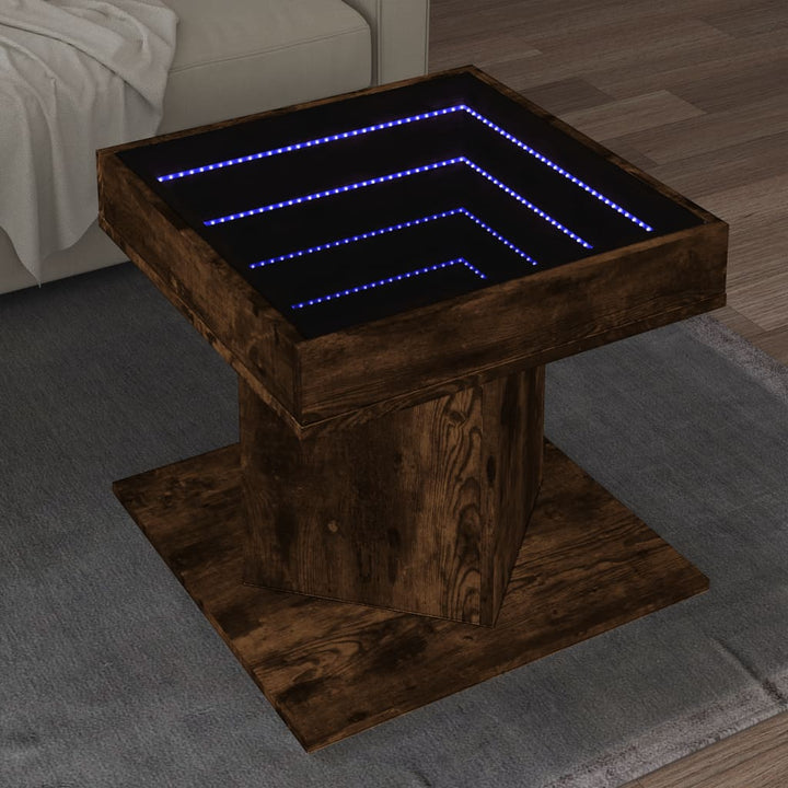 Led-Couchtisch 50X50X45 Cm Holzwerkstoff