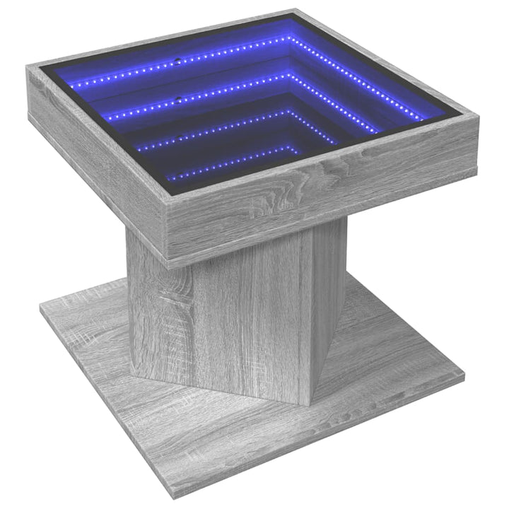 Led-Couchtisch 50X50X45 Cm Holzwerkstoff