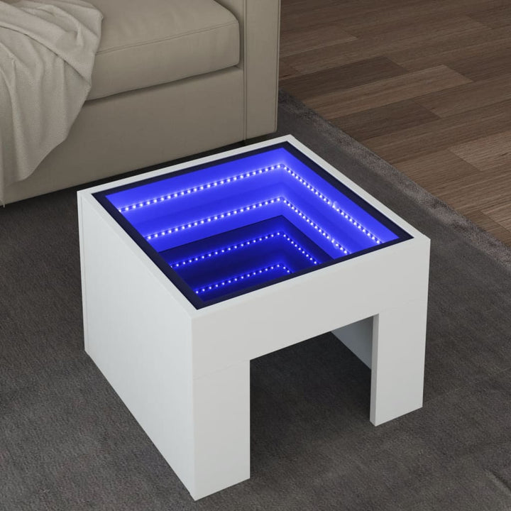 Couchtisch Mit Infinity-Led 50X50X30 Cm