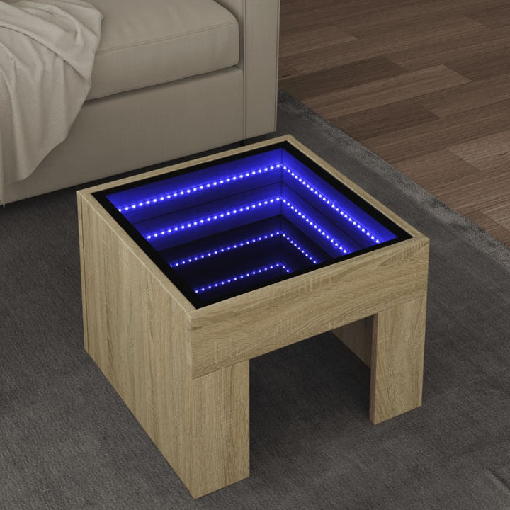 Couchtisch Mit Infinity-Led 50X50X30 Cm