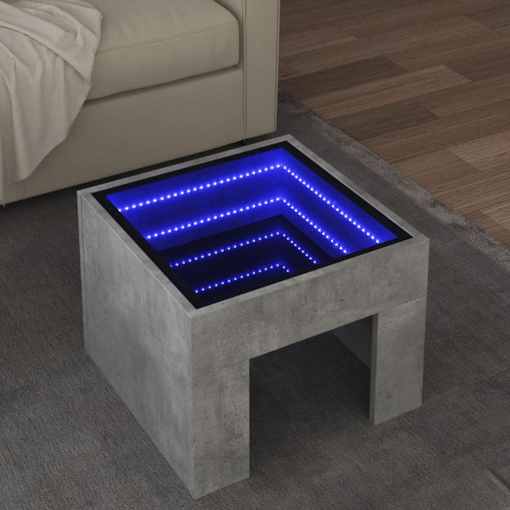 Couchtisch Mit Infinity-Led 50X50X30 Cm