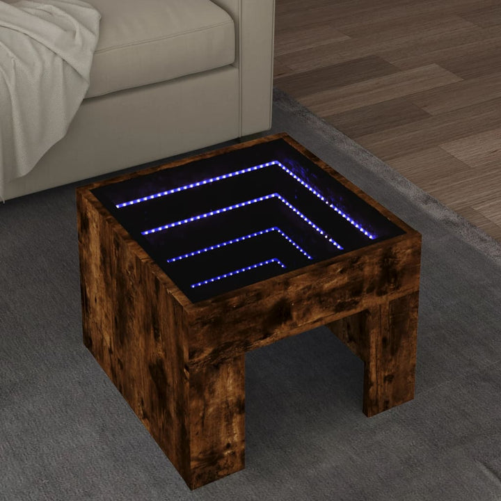 Couchtisch Mit Infinity-Led 50X50X30 Cm