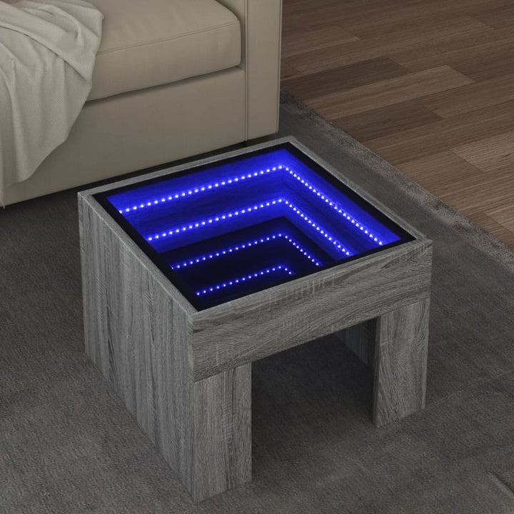 Couchtisch Mit Infinity-Led 50X50X30 Cm