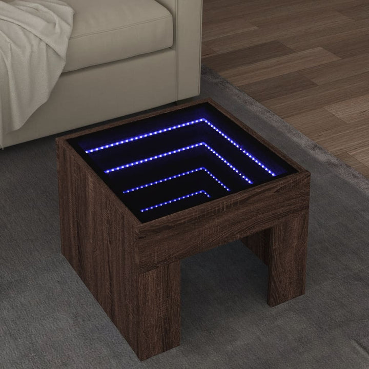 Couchtisch Mit Infinity-Led 50X50X30 Cm