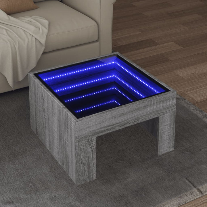 Couchtisch Mit Infinity-Led 50X50X30 Cm