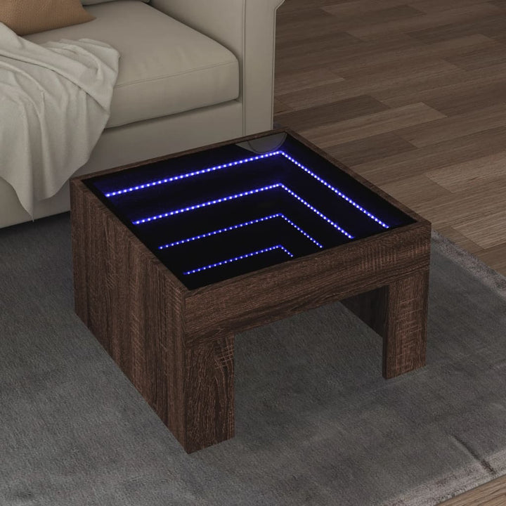 Couchtisch Mit Infinity-Led 50X50X30 Cm