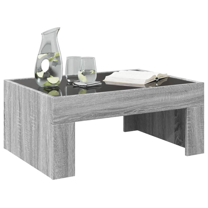 Couchtisch Mit Infinity-Led 70X50X30 Cm Grau Sonoma