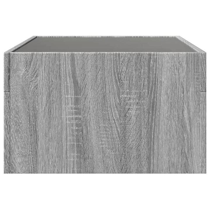 Couchtisch Mit Infinity-Led 70X50X30 Cm Grau Sonoma