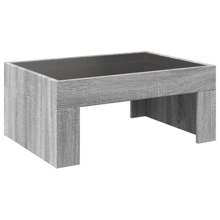 Couchtisch Mit Infinity-Led 70X50X30 Cm Grau Sonoma