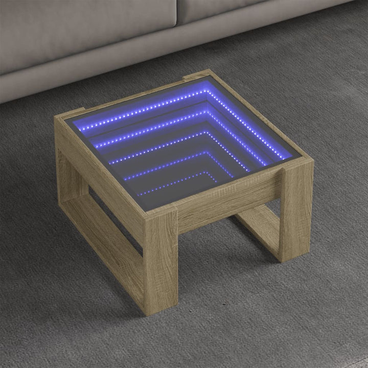 Couchtisch Mit Infinity-Led 50X53X30 Cm