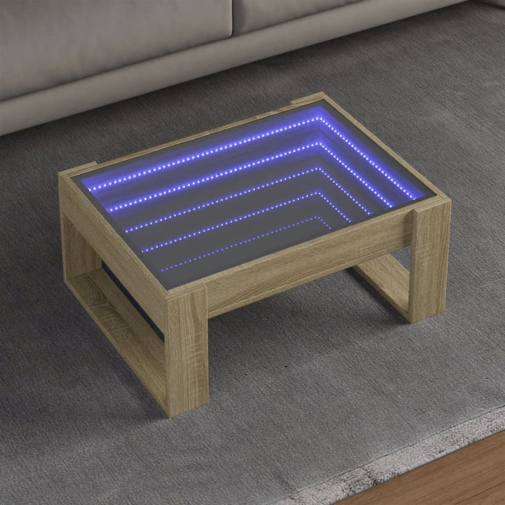 Couchtisch Mit Infinity-Led 50X53X30 Cm