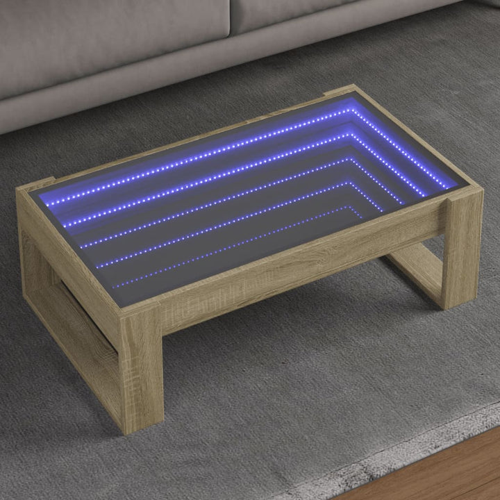 Couchtisch Mit Infinity-Led 50X53X30 Cm