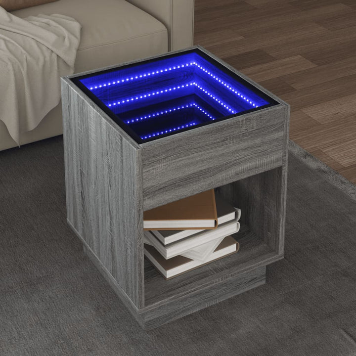 Couchtisch Mit Infinity-Led 70X50X50 Cm