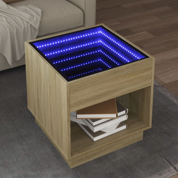 Couchtisch Mit Infinity-Led 70X50X50 Cm