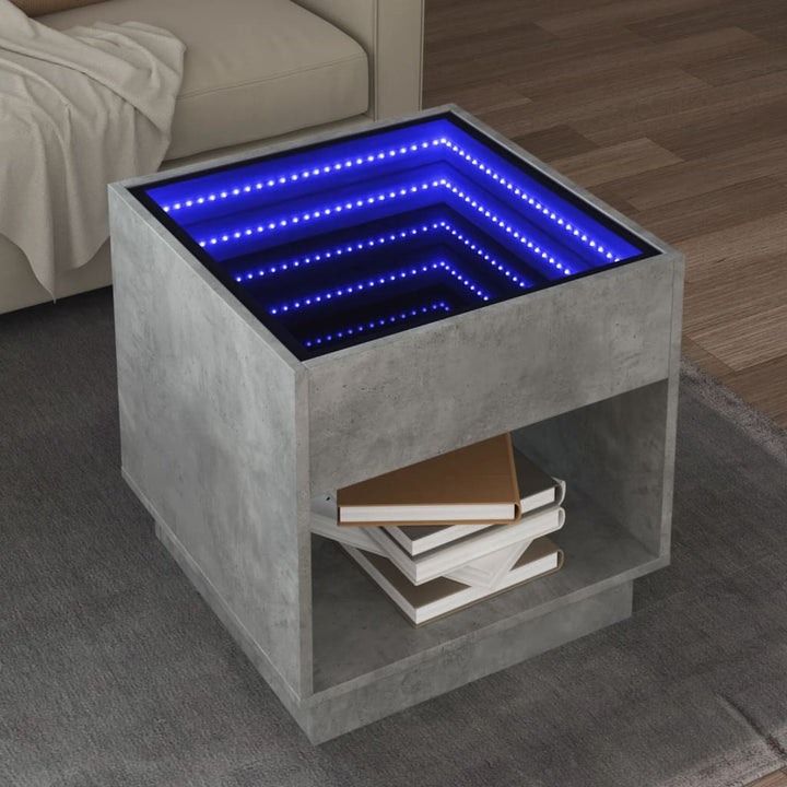 Couchtisch Mit Infinity-Led 70X50X50 Cm