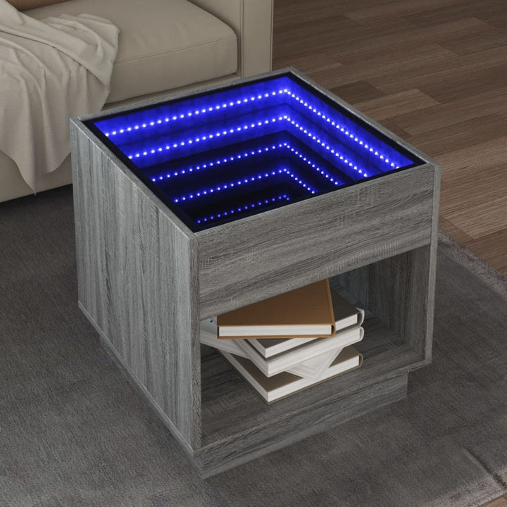 Couchtisch Mit Infinity-Led 70X50X50 Cm